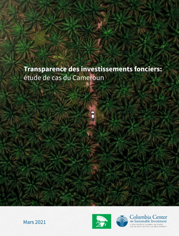 Transparence des investissements fonciers:étude de cas du Cameroun